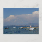 ギリシャ、コルフ、旧灯台、はがき ポストカード (正面)