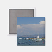 ギリシャ、コルフ、旧灯台、磁石 マグネット (正面/裏面)