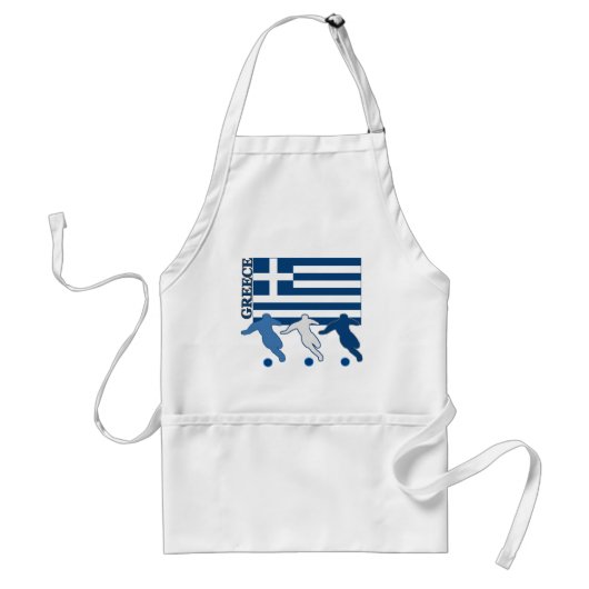 ギリシャ-サッカーの選手 スタンダードエプロン (正面)