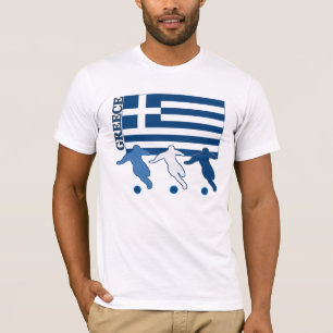 ギリシャ-サッカーの選手 Tシャツ