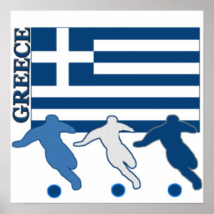 ギリシャ – サッカー選手 ポスター