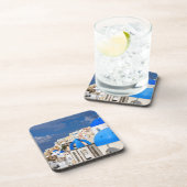 ギリシャ·サントリーニの街並み コースター (右側)