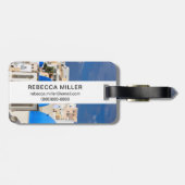 ギリシャ·サントリーニの街並み ラゲッジタグ (裏面横)