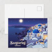 ギリシャ サントリーニ島 イア ポストカード (正面/裏面)