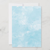 ギリシャ・サントリーニ結婚ランドスケープ 招待状 (裏面)