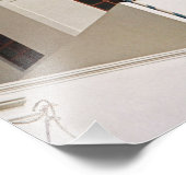 ギリシャ・サントリーニ・ブルードーム フォトプリント            (角)