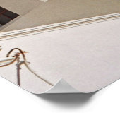 ギリシャ・サントリーニ・ブルードーム ポスター (角)