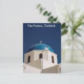 ギリシャ・サントリーニ・ブルードーム ポストカード (スタンド正面)
