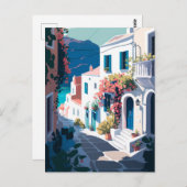 ギリシャ・サントリーニ ポストカード (正面/裏面)