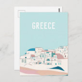 ギリシャ・サントリーニ ポストカード (正面/裏面)