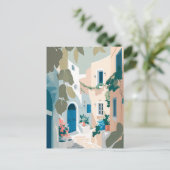 ギリシャ・サントリーニ ポストカード (スタンド正面)