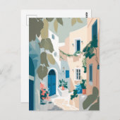 ギリシャ・サントリーニ ポストカード (正面/裏面)