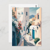 ギリシャ・サントリーニ ポストカード (正面/裏面)