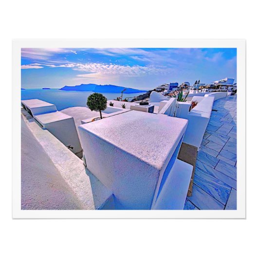 ギリシャ サントリーニ 写真拡大  フォトプリント            (正面)