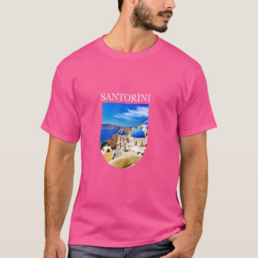 ギリシャ・サントリーニ Tシャツ (正面)