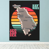 ギリシャ・シフノス キャンバスプリント (インサイチュ (ウッドフロア))