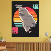 ギリシャ・シフノス キャンバスプリント (インサイチュ (リビング))