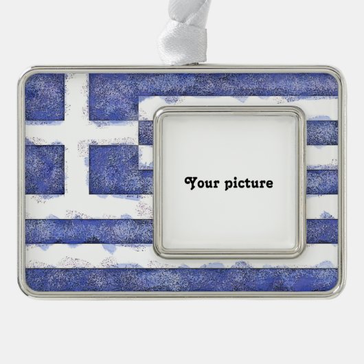 ギリシャ シルバープレートフレームオーナメント (正面)