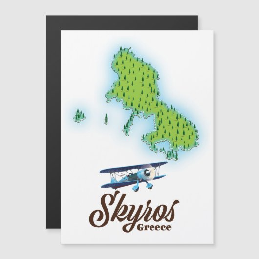 ギリシャ・スキロス島の地図 (正面/裏面)
