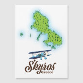 ギリシャ・スキロス島の地図 (正面)