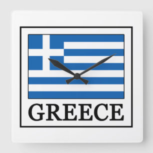 ギリシャ スクエア壁時計