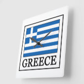 ギリシャ スクエア壁時計 (傾斜)