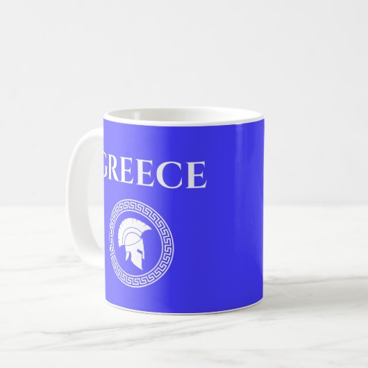 ギリシャ スパルタ コーヒーマグカップ (正面左)
