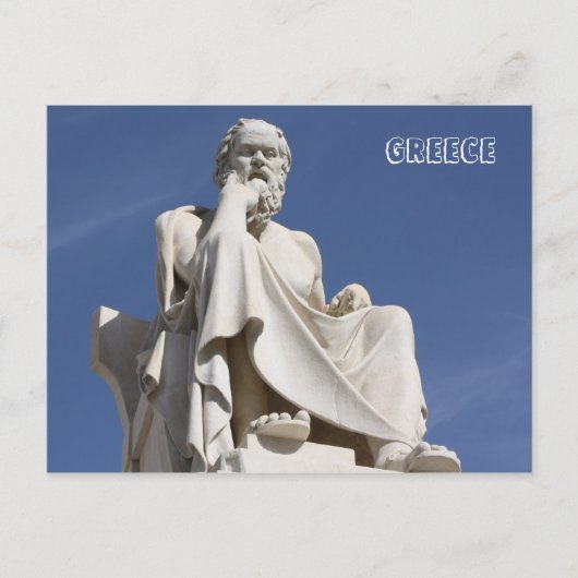 ギリシャ ソクラテス ポストカード (正面)