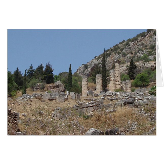 ギリシャ・デルフィの風景 (正面横)