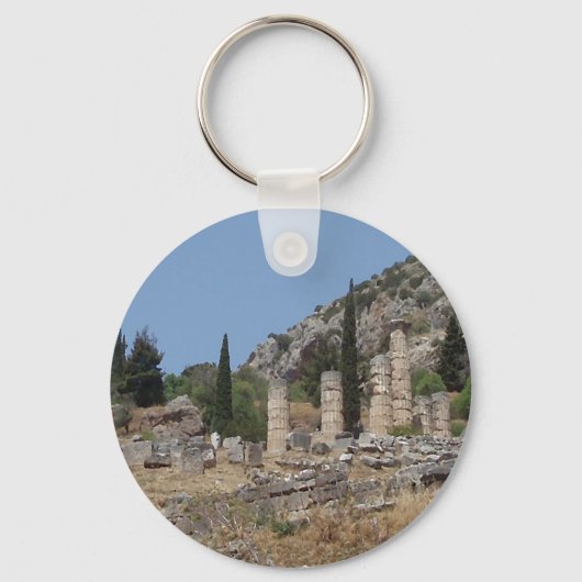 ギリシャ・デルフィの風景 キーホルダー (正面)