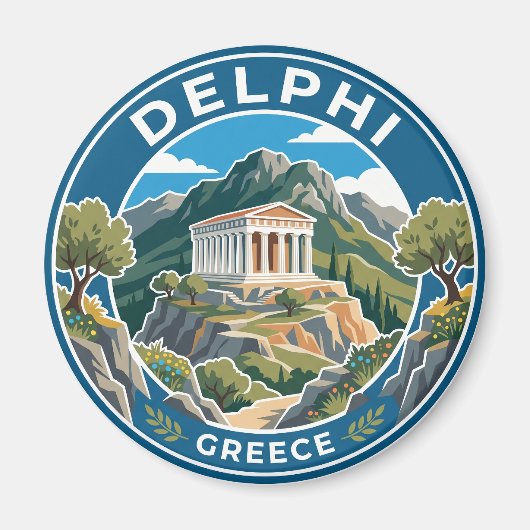 ギリシャ デルフィ マグネット (正面)