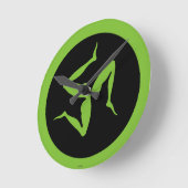 ギリシャ：トリスケオン ラウンド壁時計 (傾斜)