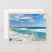 ギリシャ・ナクソスの美しいアポロナスビーチ ポストカード (正面/裏面)