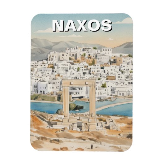 ギリシャ ナクソス島 ポストカード マグネット (縦)