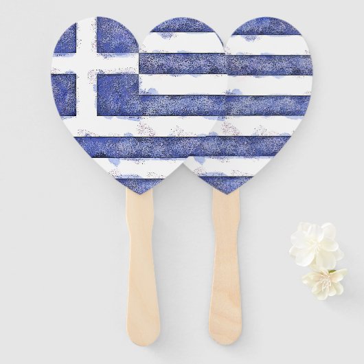 ギリシャ ハンドファン (正面&裏面)