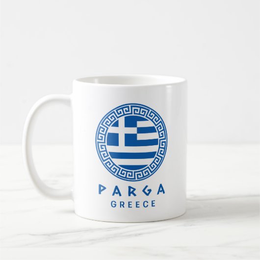 ギリシャ，パルガ コーヒーマグカップ (左)
