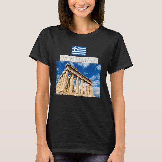 ギリシャ パルテノン神殿 ギリシャ Tシャツ (正面)