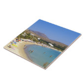 ギリシャ、パロス島、クリオスビーチ上から タイル (側面)