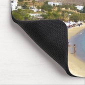 ギリシャ、パロス島、クリオスビーチ上から マウスパッド (コーナー)