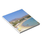 ギリシャ、パロス島、クリオスビーチ ノートパッド (アングル)