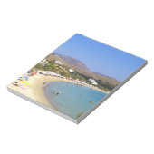 ギリシャ、パロス島、クリオスビーチ ノートパッド (回転)