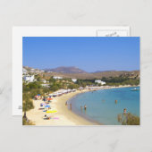 ギリシャ、パロス島、クリオスビーチ ポストカード (正面/裏面)