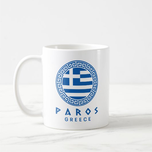 ギリシャ，パロス コーヒーマグカップ (左)