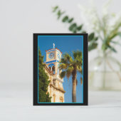 ギリシャ – パームツリーとギリシャ正教会 ポストカード (スタンド正面)