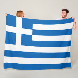 ギリシャ フリースブランケット