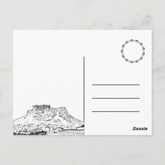 ギリシャ ポストカード (裏面)