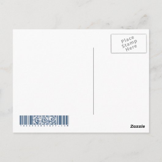 ギリシャ ポストカード (裏面)