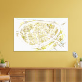 ギリシャ。ポリス キャンバスプリント (インサイチュ (リビング))