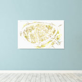 ギリシャ。ポリス キャンバスプリント (インサイチュ (ウッドフロア))