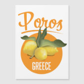ギリシャ ポロス 旅行ポスター アートプリント (正面)